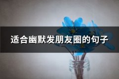 适合幽默发朋友圈的句子(热门65句)