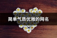 简单气质优雅的网名(优选472个)