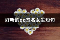 好听的qq签名女生短句(实用66句)