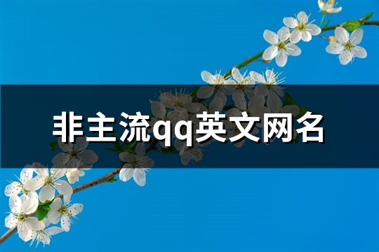 非主流qq英文网名(精选75个)(非主流qq英文网名女生)
