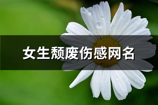 女生颓废伤感网名(共135个) 女颓废伤感意境图片