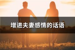 增进夫妻感情的话语(74句)