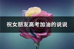 祝女朋友高考加油的说说(热门68句)