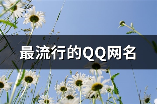 最流行的QQ网名(精选408个) 2020年最流行的qq名