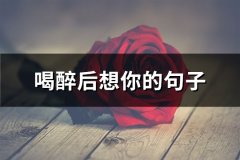 喝醉后想你的句子(推荐69句)