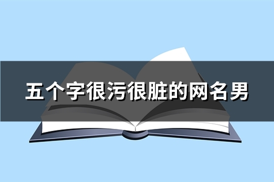 五个字很污很脏的网名男(优选311个) 五个字很污很脏的句子