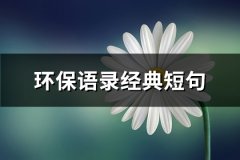 环保语录经典短句(汇总58句)