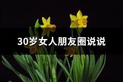 30岁女人朋友圈说说(62句)