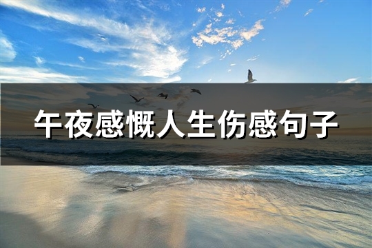 午夜感慨人生伤感句子(汇总61句)