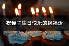 祝侄子生日快乐的祝福语(推荐68句)