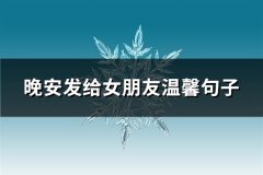 晚安发给女朋友温馨句子(47句)