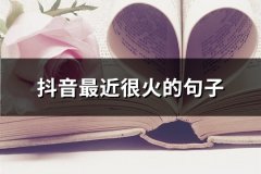 抖音最近很火的句子(共65句)