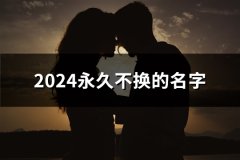 2024永久不换的名字(精选158个)