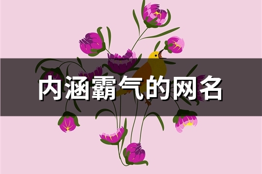 内涵霸气的网名(共183个)